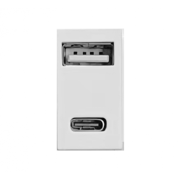 AVC T45-056 Розетка type C+USB с источником питания